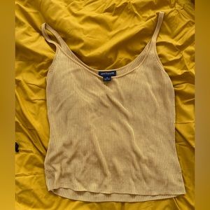 Tan vintage Ann Taylor strappy top